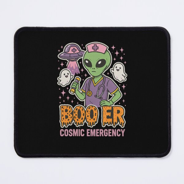 Item preview, BOO ER Cosmic Emergency – Funny Alien ER Nurse Halloween Design for Emergency Room Nurses, RNs, and Trauma Healthcare Workers designed and sold by ClinicalHubs.