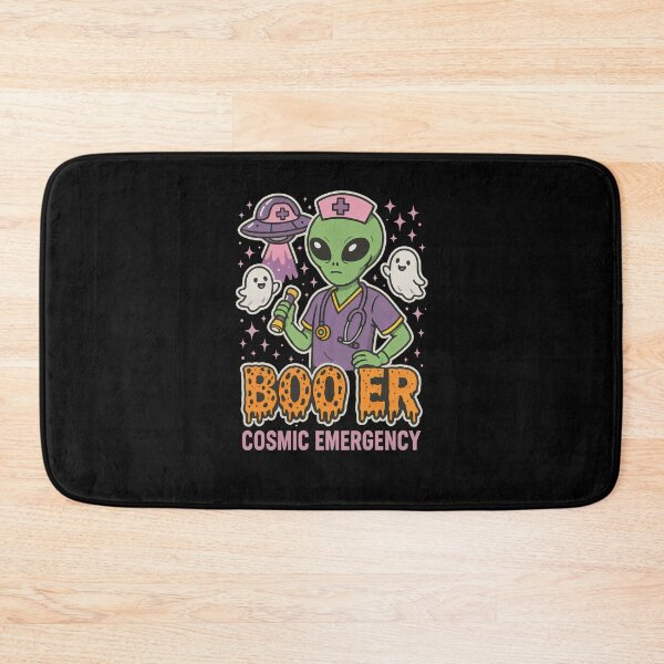 Item preview, BOO ER Cosmic Emergency – Funny Alien ER Nurse Halloween Design for Emergency Room Nurses, RNs, and Trauma Healthcare Workers designed and sold by ClinicalHubs.
