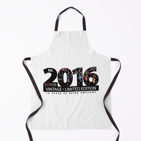 Item preview, Happy 10th Est. 2016 Vintage Limited Edition 10 Years of Being Awesome designed and sold by PCStudio57.