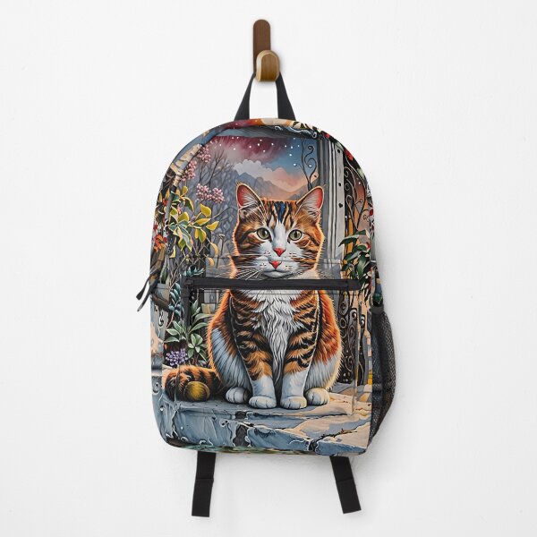 Item preview, Cat and flowers designed and sold by Palatinasart.