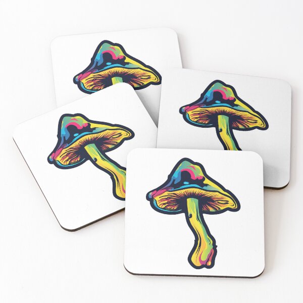 Item preview, Colorful Psychedelic Mushroom — Trippy Art Design designed and sold by SleekLineSketches.