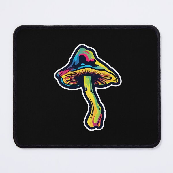 Item preview, Colorful Psychedelic Mushroom — Trippy Art Design designed and sold by SleekLineSketches.
