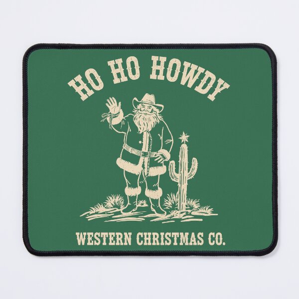 Item preview, Christmas Cowboy Santa Ho Ho Howdy designed and sold by JessArty ⭐⭐⭐⭐⭐.