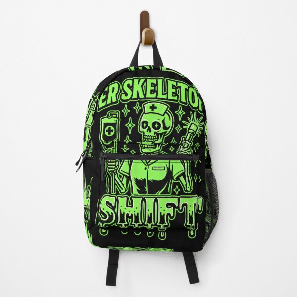Item preview, ER Skeleton Shift – Funny Emergency Room Nurse Halloween Design for ER RNs, Trauma Nurses, and Critical Care Staff designed and sold by ClinicalHubs.