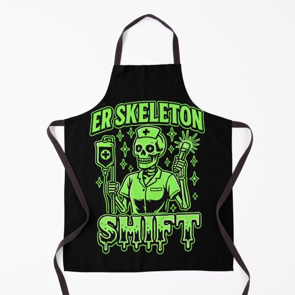 Item preview, ER Skeleton Shift – Funny Emergency Room Nurse Halloween Design for ER RNs, Trauma Nurses, and Critical Care Staff designed and sold by ClinicalHubs.