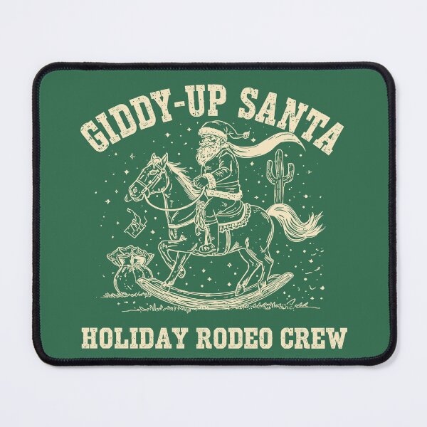 Item preview, Giddy-Up Santa Holiday Rodeo Crew Western Christmas designed and sold by JessArty ⭐⭐⭐⭐⭐.