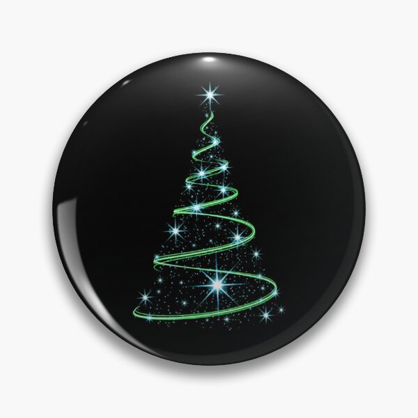 Item preview, Luminous Blue Star Christmas Tree – Modern Glowing Green Spiral Holiday Design designed and sold by PixelVibe782.