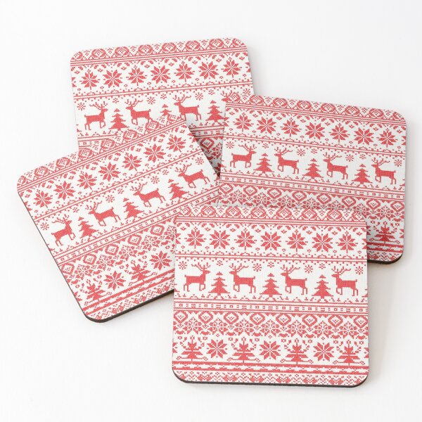 Item preview, Scandinavian Christmas Knit Sticker designed and sold by MuseAI.