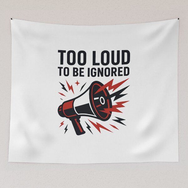 Item preview, Too Loud To Be Ignored – Zohran Mamdani Inspired Streetwear designed and sold by Pixelmap.