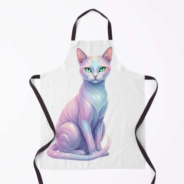 Item preview, Celestial Sphynx Cat - Mystical Pastel & Magical Green Eyes designed and sold by MonaRose_Art.