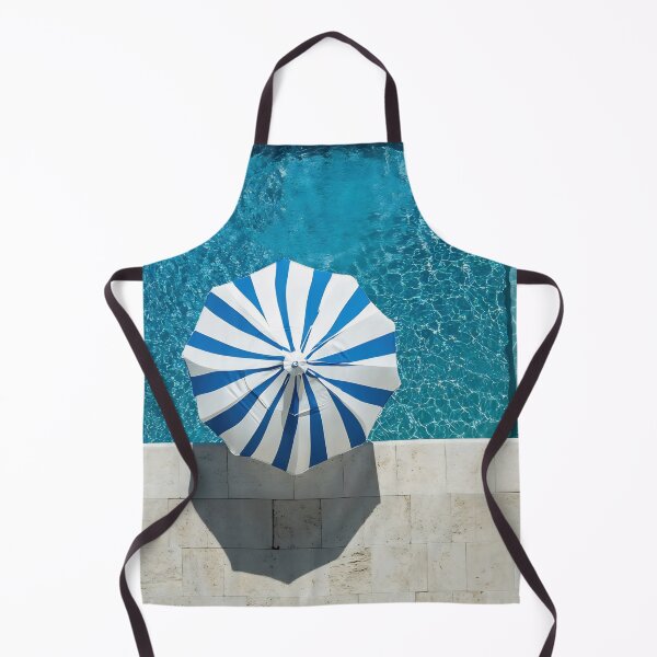 Item preview, Striped umbrella by pool designed and sold by anytka.