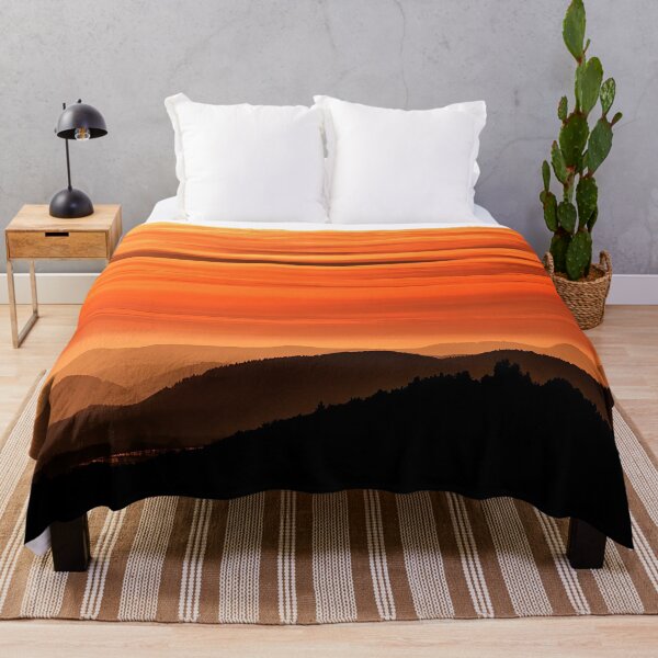 Item preview, Colorful sunset over mountainous landscape designed and sold by Palatinasart.