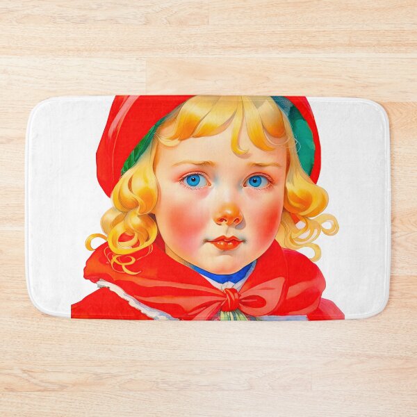 Item preview, Vibrant Red Riding Hood Digital Portrait Art designed and sold by LanaGustavsson.
