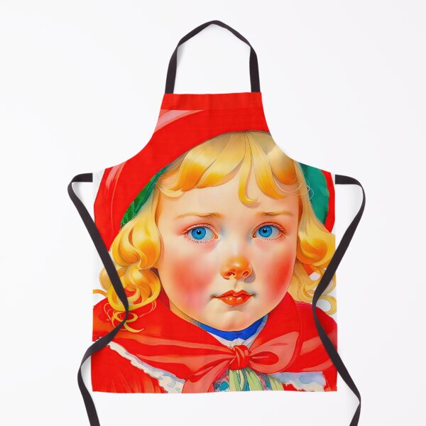 Item preview, Vibrant Red Riding Hood Digital Portrait Art designed and sold by LanaGustavsson.