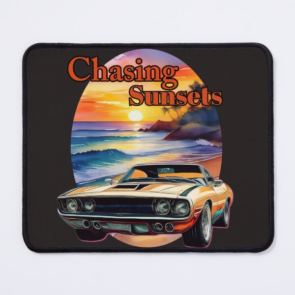 Item preview, Chasing sunsets - classic car art designed and sold by Digidelico.