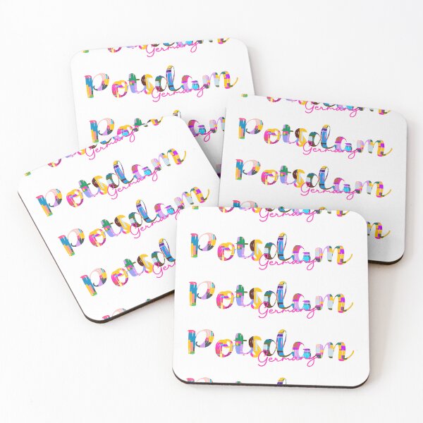 Item preview, Potsdam, Germany, Vibrant Abstract City Typography Art designed and sold by Wanderful-roads.