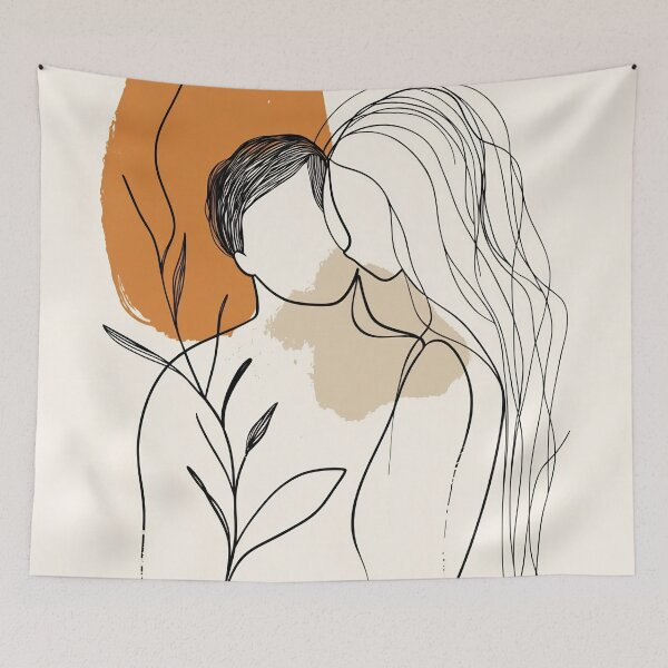 Item preview, Couples in minimal art designed and sold by anytka.