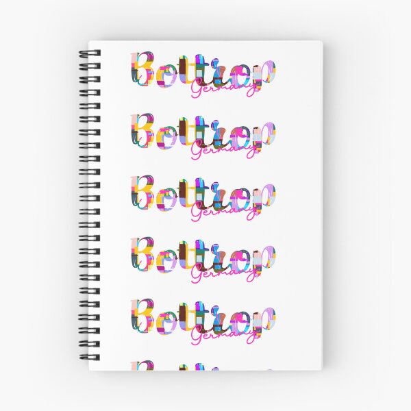 Item preview, Bottrop, Germany, Vibrant Abstract City Typography Art designed and sold by Wanderful-roads.