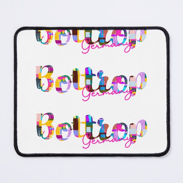 Item preview, Bottrop, Germany, Vibrant Abstract City Typography Art designed and sold by Wanderful-roads.