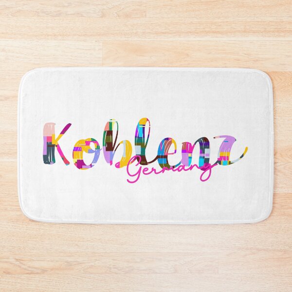 Item preview, Koblenz, Germany, Vibrant Abstract City Typography Art designed and sold by Wanderful-roads.