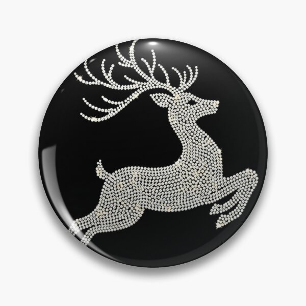 Item preview, Sparkling Rhinestone Reindeer – Luxurious Glittering Holiday Silhouette designed and sold by PixelVibe782.
