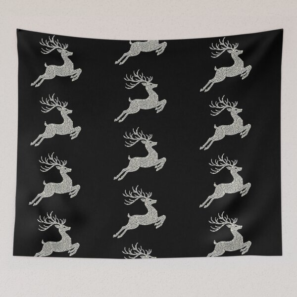 Item preview, Sparkling Rhinestone Reindeer – Luxurious Glittering Holiday Silhouette designed and sold by PixelVibe782.