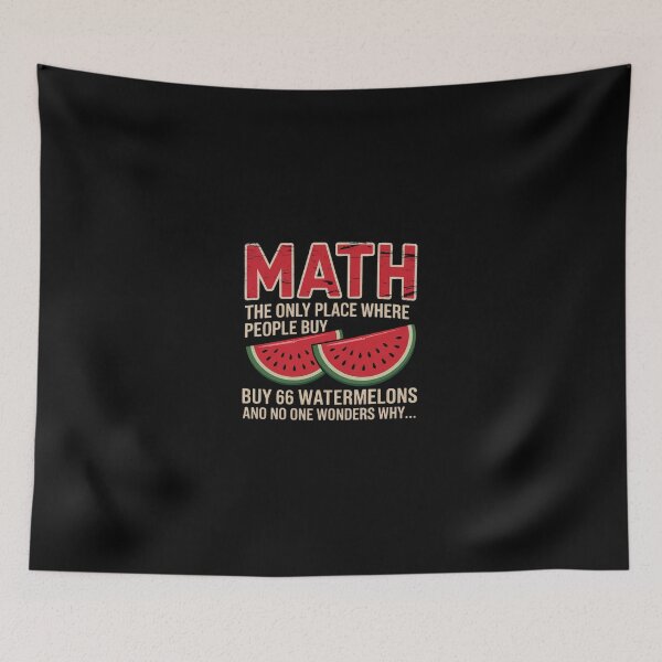 Item preview, Math And Watermelons Mathematics Calculation Numbers  designed and sold by dainegilbert.