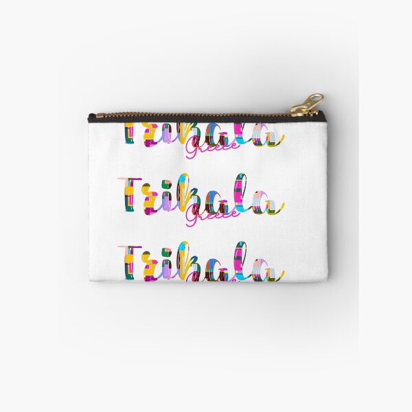 Item preview, Trikala, Greece, Vibrant Abstract City Typography Art designed and sold by Wanderful-roads.