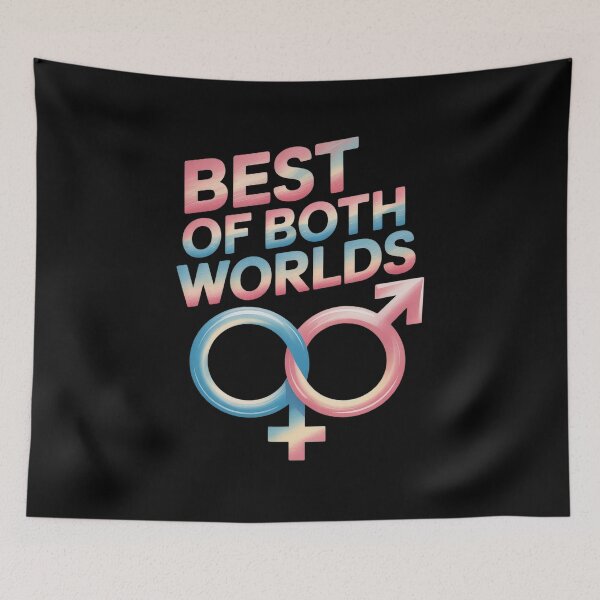 Item preview, Best Of Both Worlds - Bisexual Pride  designed and sold by HuValverdeArt.