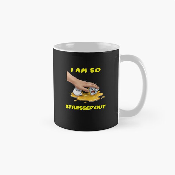 Item preview, I Am So Stressed Out - Funny Cracked Egg Cartoon designed and sold by INNERSELFART.
