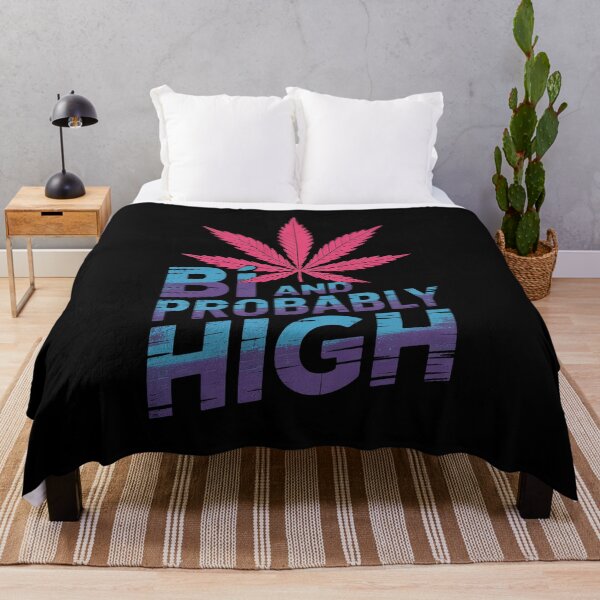 Item preview, Bi And Probably High Bisexual Pride Flag LGBT Weed Men Women designed and sold by HuValverdeArt.