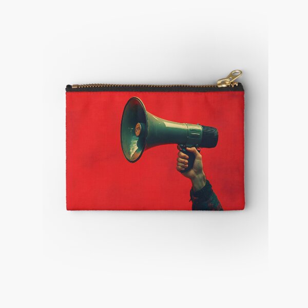 Item preview, Hand with megaphone on red designed and sold by anytka.
