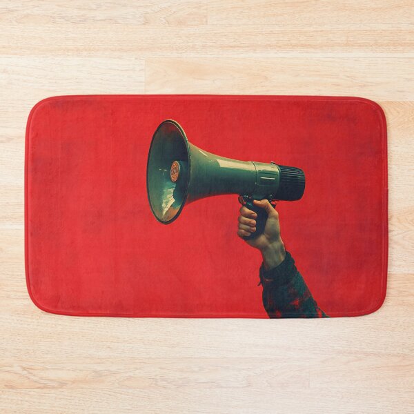 Item preview, Hand with megaphone on red designed and sold by anytka.