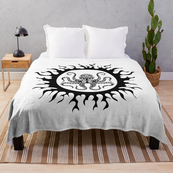 Item preview,  Tribal Octopus flaming Sun  designed and sold by Bronxartdesign.