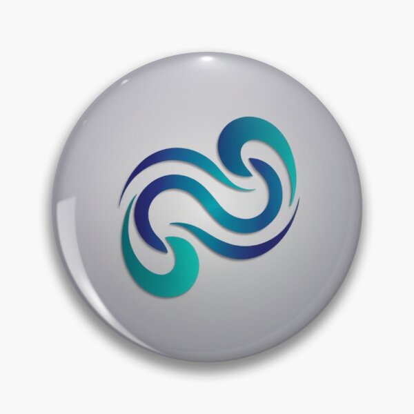 Item preview, Swirling Teal Infinity Wave in Fluid Motion designed and sold by Bilikaru.