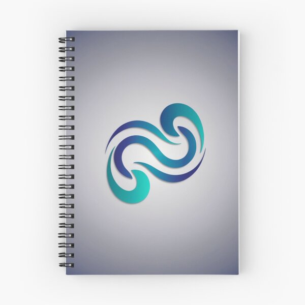Item preview, Swirling Teal Infinity Wave in Fluid Motion designed and sold by Bilikaru.