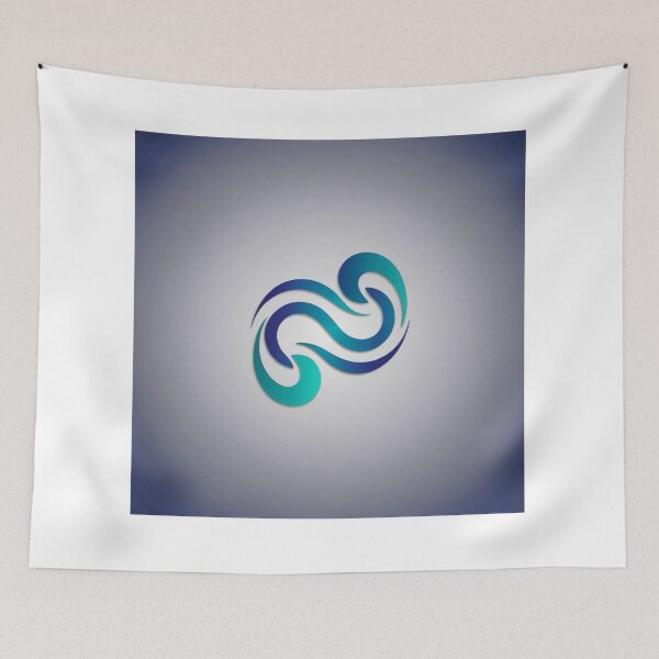Item preview, Swirling Teal Infinity Wave in Fluid Motion designed and sold by Bilikaru.
