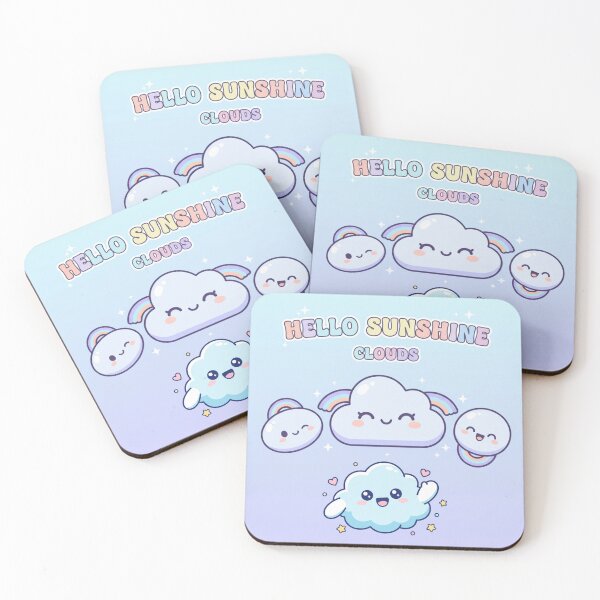 Item preview, Kawaii clouds designed and sold by Mandarinaut.