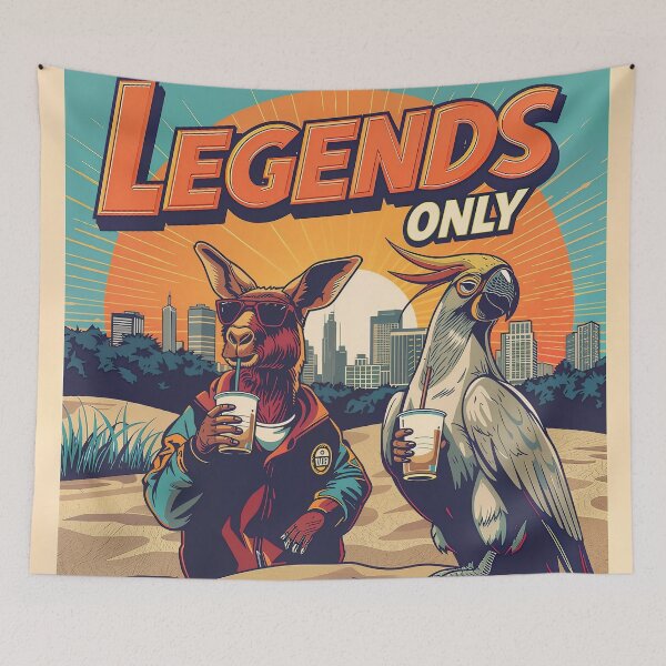 Item preview, Legends Only - Melbourne Streetwear | Kangaroo & Cockatoo Summer Design designed and sold by Kalossa-JR.