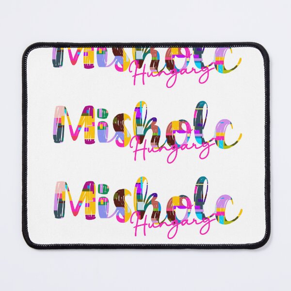 Item preview, Miskolc, Hungary, Vibrant Abstract City Typography Art designed and sold by Wanderful-roads.