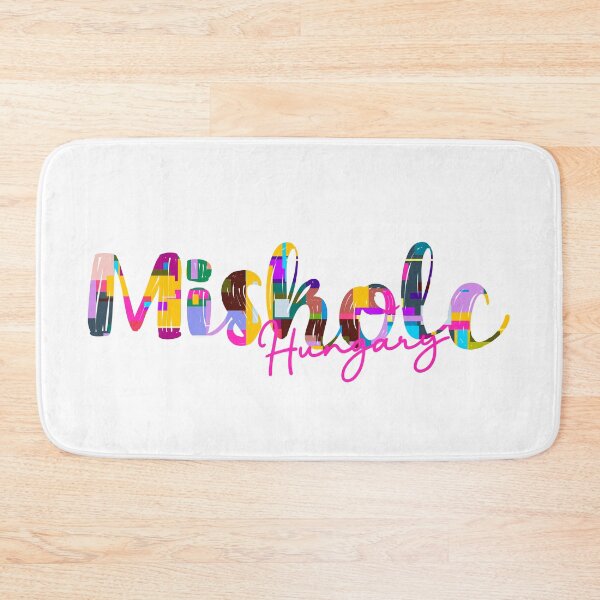 Item preview, Miskolc, Hungary, Vibrant Abstract City Typography Art designed and sold by Wanderful-roads.