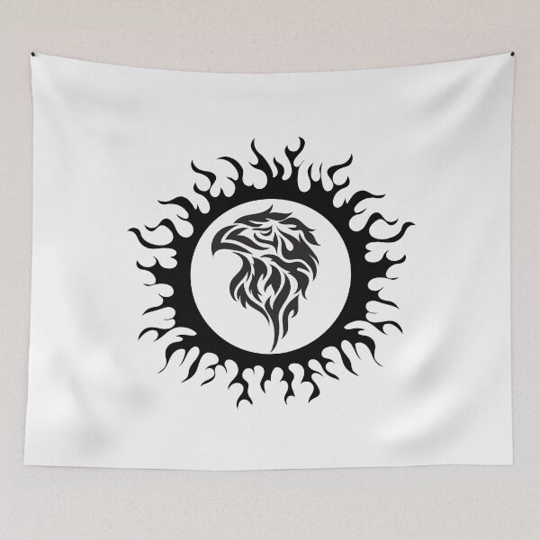 Item preview, tribal Eagle flaming Sun  designed and sold by Bronxartdesign.