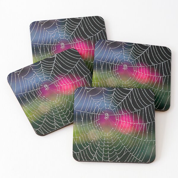 Item preview, spider web with dew drops designed and sold by Palatinasart.