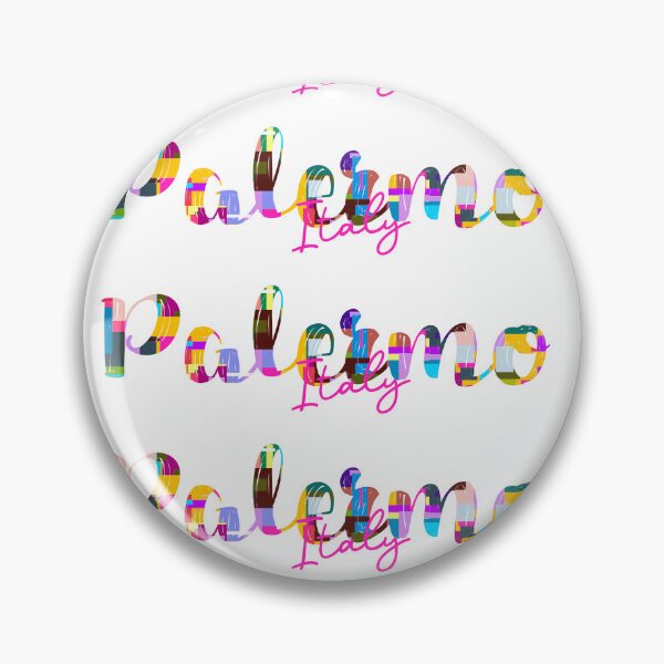 Item preview, Palermo, Italy, Vibrant Abstract City Typography Art designed and sold by Wanderful-roads.