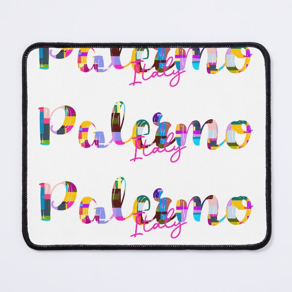 Item preview, Palermo, Italy, Vibrant Abstract City Typography Art designed and sold by Wanderful-roads.