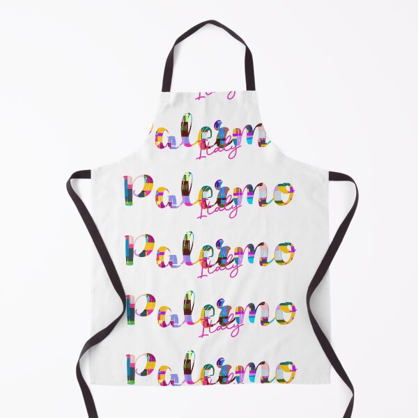 Item preview, Palermo, Italy, Vibrant Abstract City Typography Art designed and sold by Wanderful-roads.