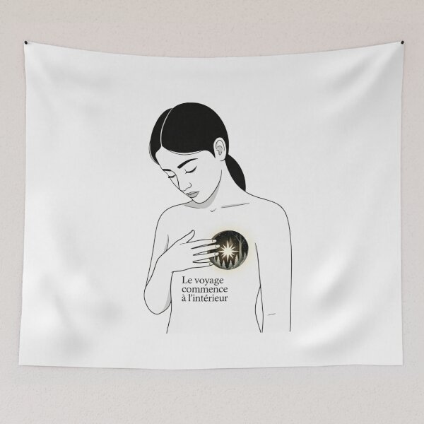 Item preview, T-shirt The journey begins within | Introspection, Soul and Quest for Self designed and sold by MINIMA.LIGN.