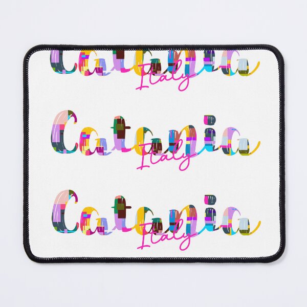 Item preview, Catania, Italy, Vibrant Abstract City Typography Art designed and sold by Wanderful-roads.