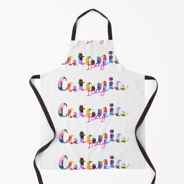 Item preview, Catania, Italy, Vibrant Abstract City Typography Art designed and sold by Wanderful-roads.