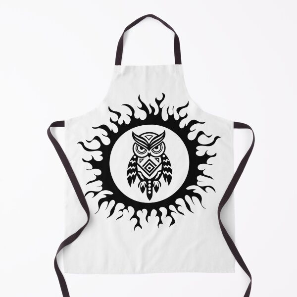 Item preview, tribal Owl flaming Sun designed and sold by Bronxartdesign.